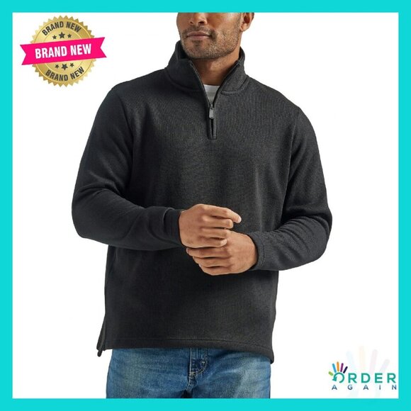 Other - Men's Quarter-Zip Fleece Pullover Relaxed Fit Classic Winter Layering Essential